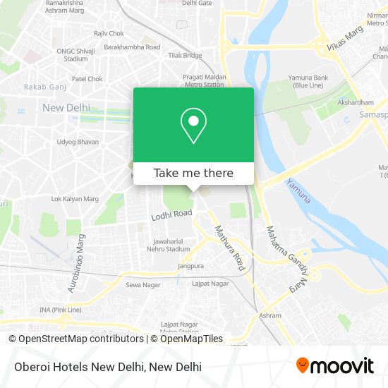 Oberoi Hotels New Delhi map