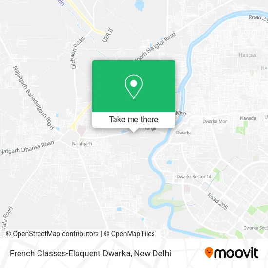 French Classes-Eloquent Dwarka map