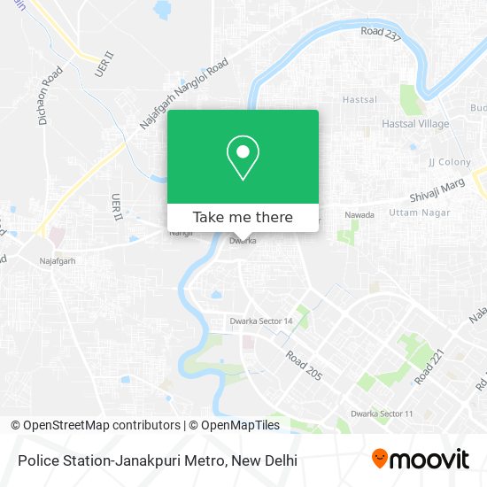 Police Station-Janakpuri Metro map