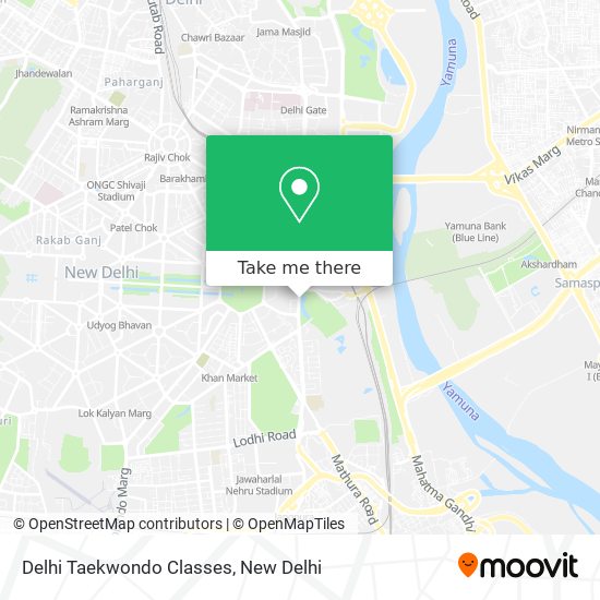 Delhi Taekwondo Classes map