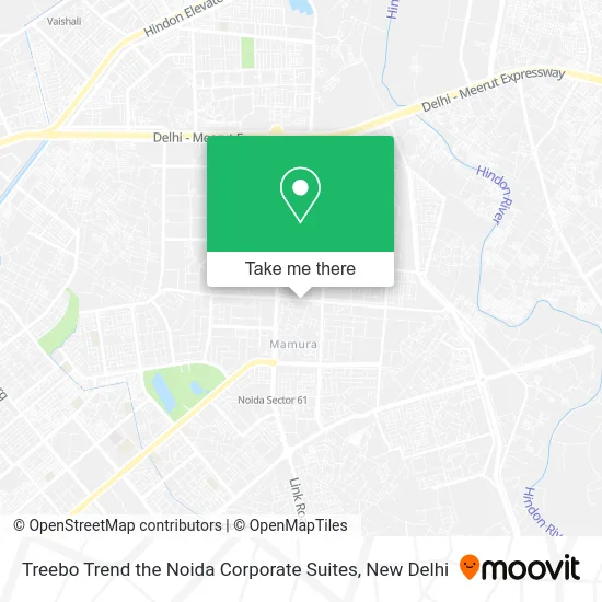 Treebo Trend the Noida Corporate Suites map