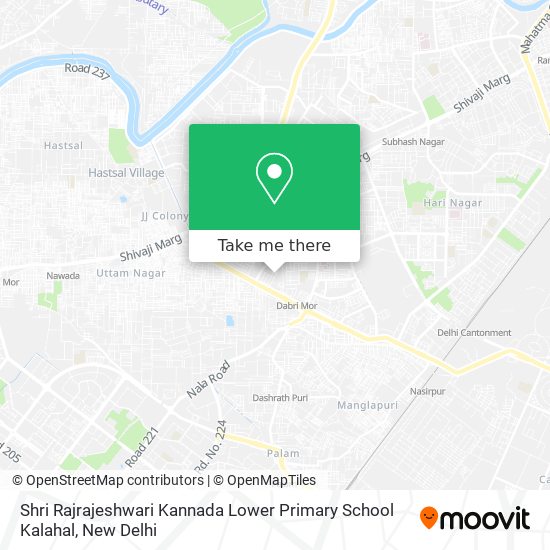 Shri Rajrajeshwari Kannada Lower Primary School Kalahal map