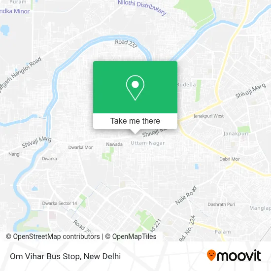 Om Vihar Bus Stop map