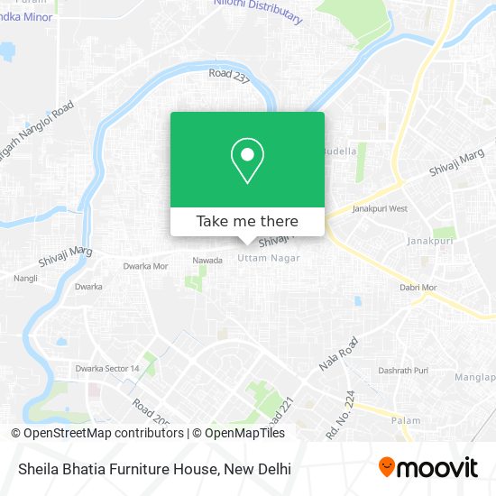 Sheila Bhatia Furniture House map