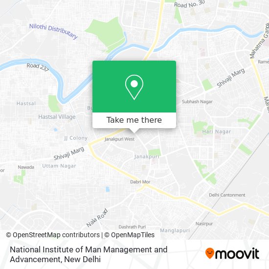 National Institute of Man Management and Advancement map