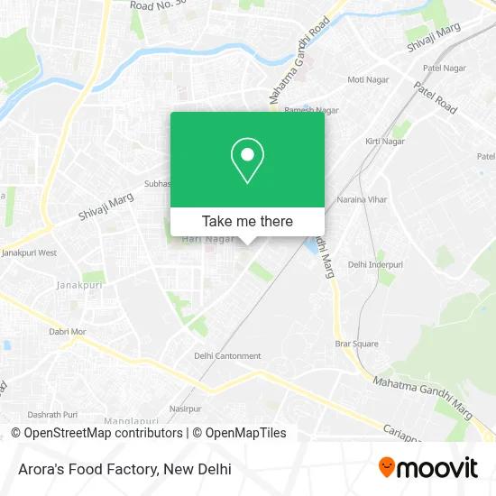 Arora's Food Factory map