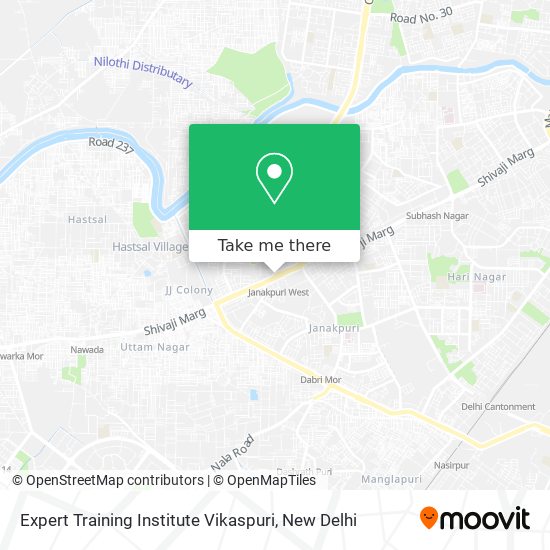 Expert Training Institute Vikaspuri map