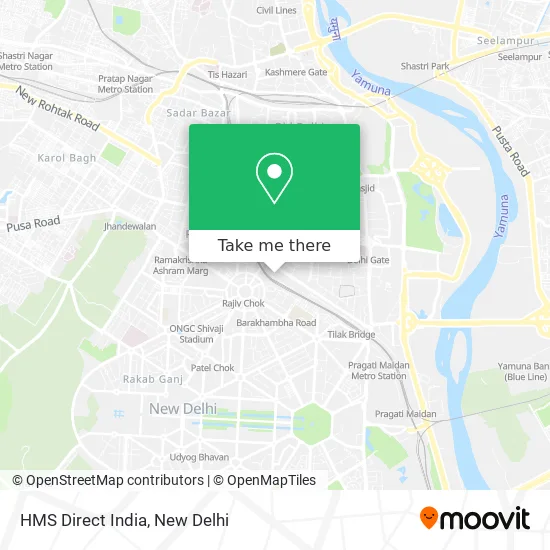 HMS Direct India map