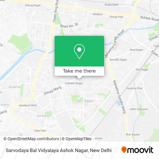 Sarvodaya Bal Vidyalaya Ashok Nagar map