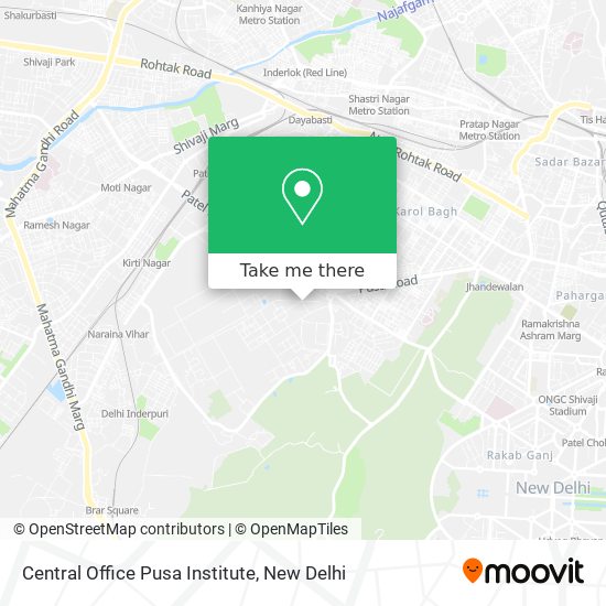 Central Office Pusa Institute map