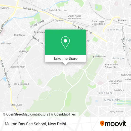 Multan Dav Sec School map