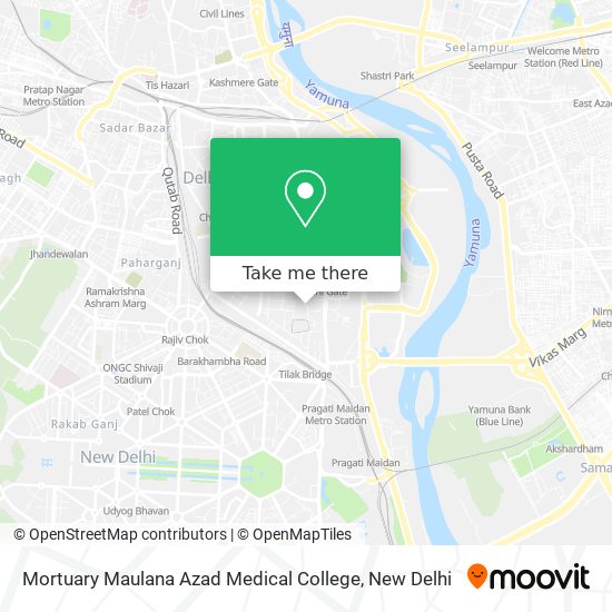 Mortuary Maulana Azad Medical College map
