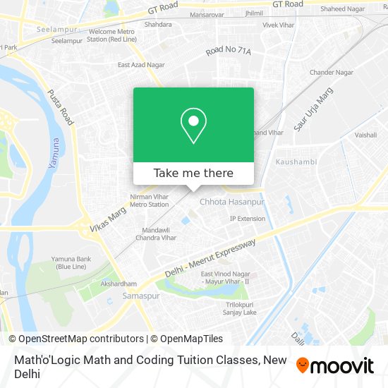Math'o'Logic Math and Coding Tuition Classes map