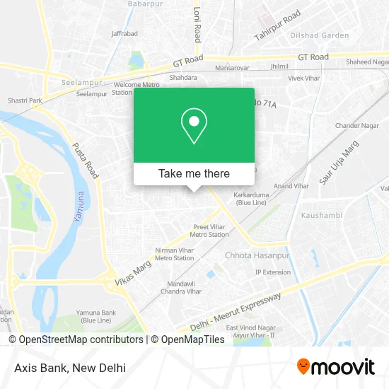 Axis Bank map
