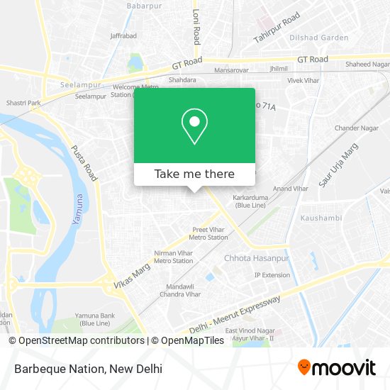 Barbeque Nation map