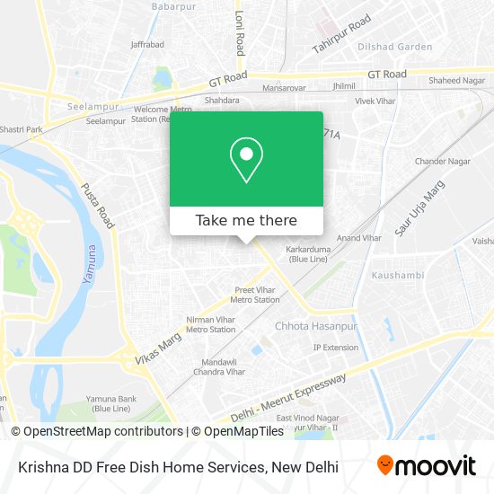 Krishna DD Free Dish Home Services map