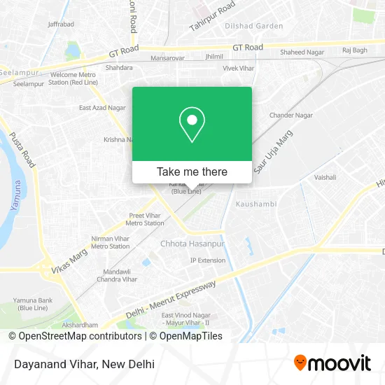 Dayanand Vihar map