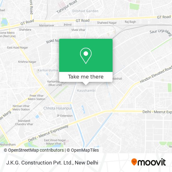 J.K.G. Construction Pvt. Ltd. map