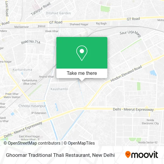 Ghoomar Traditional Thali Restaurant map