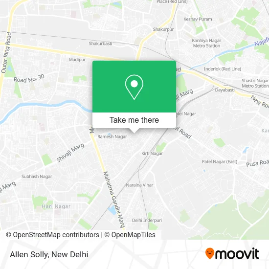 Allen Solly map