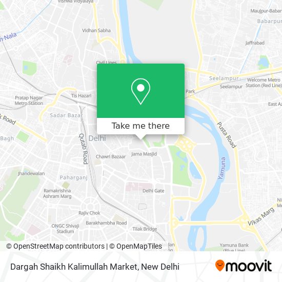 Dargah Shaikh Kalimullah Market map