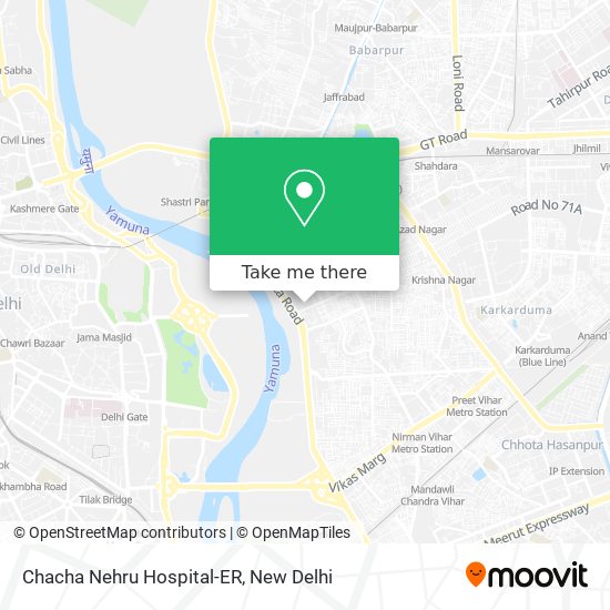 Chacha Nehru Hospital-ER map