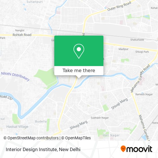 Interior Design Institute map