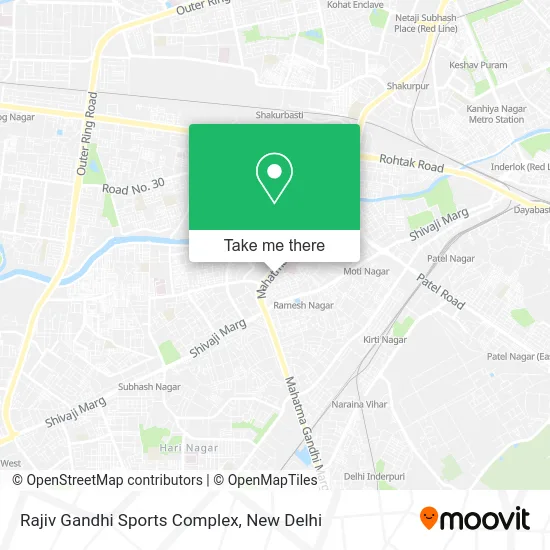 Rajiv Gandhi Sports Complex map