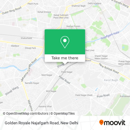 Golden Royale Najafgarh Road map
