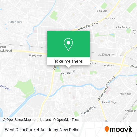 West Delhi Cricket Academy map