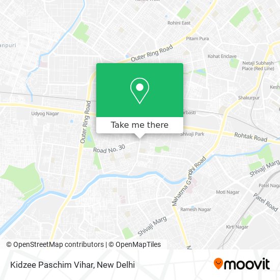 Kidzee Paschim Vihar map