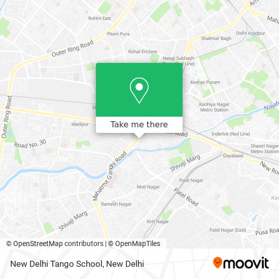 New Delhi Tango School map