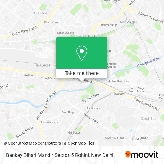 Bankey Bihari Mandir Sector-5 Rohini map