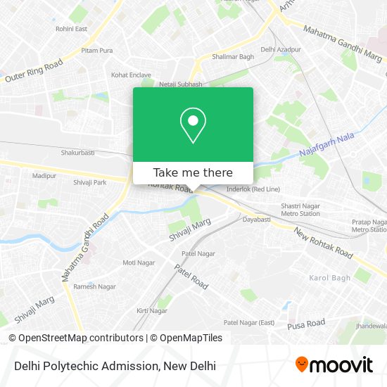 Delhi Polytechic Admission map