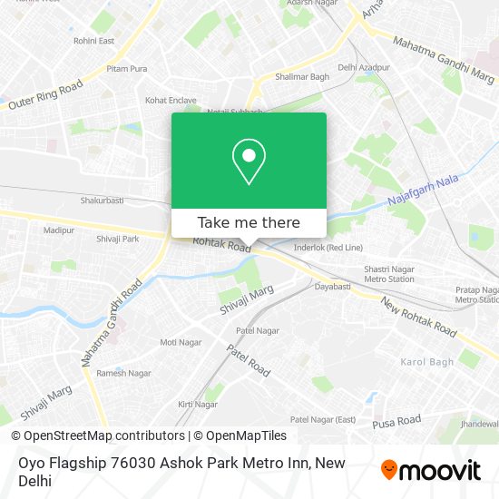 Oyo Flagship 76030 Ashok Park Metro Inn map