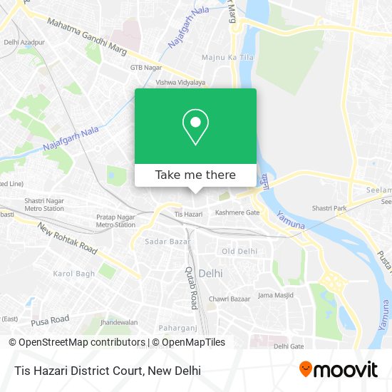 Tis Hazari District Court map