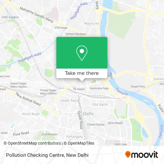 Pollution Checking Centre map