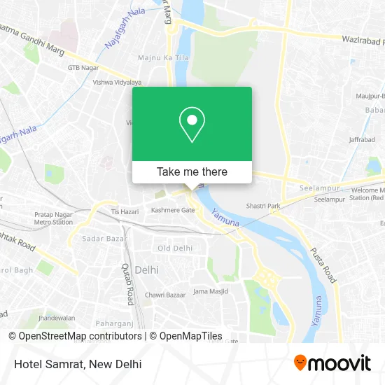 Hotel Samrat map