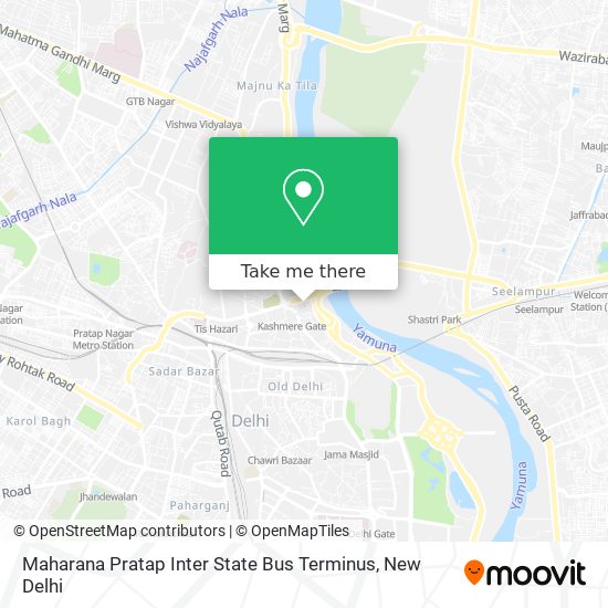 Maharana Pratap Inter State Bus Terminus map
