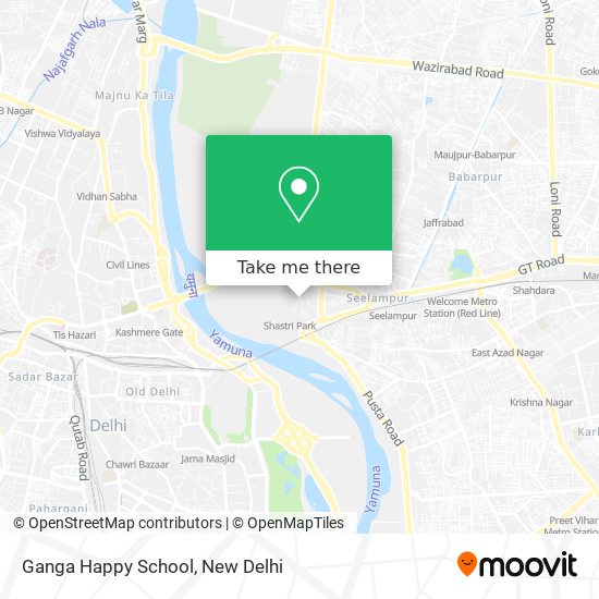 Ganga Happy School map