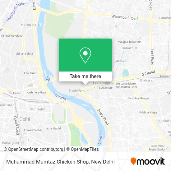 Muhammad Mumtaz Chicken Shop map