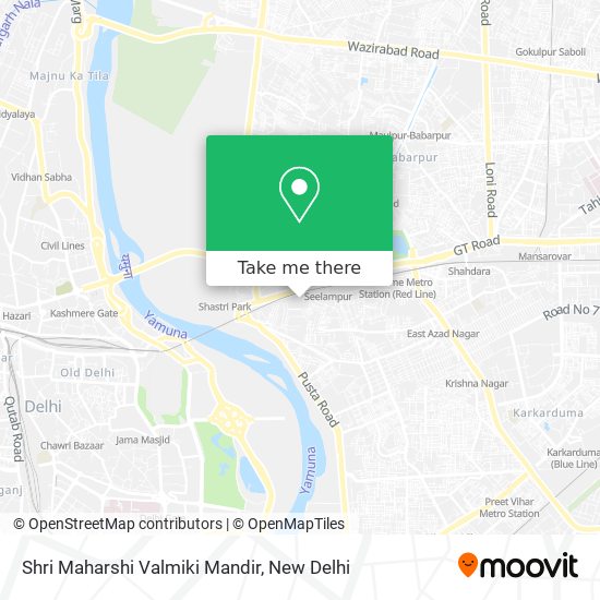 Shri Maharshi Valmiki Mandir map