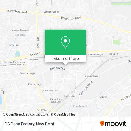 DS Dosa Factory map