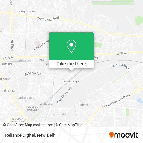 Reliance Digital map