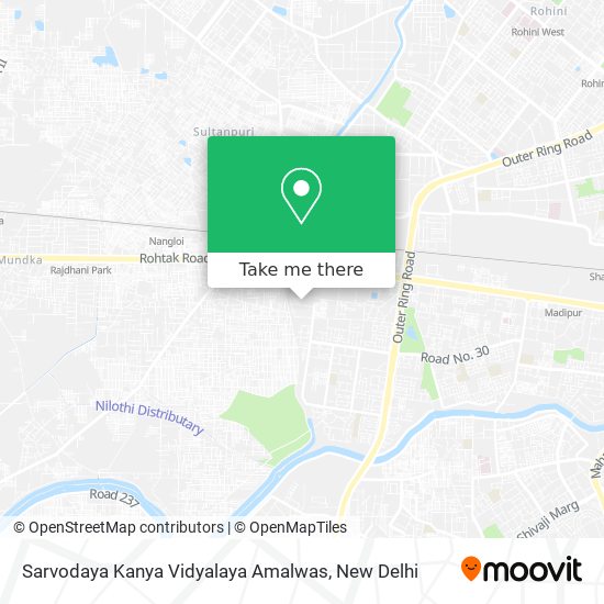 Sarvodaya Kanya Vidyalaya Amalwas map