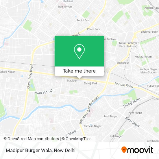 Madipur Burger Wala map