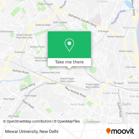 Mewar University map