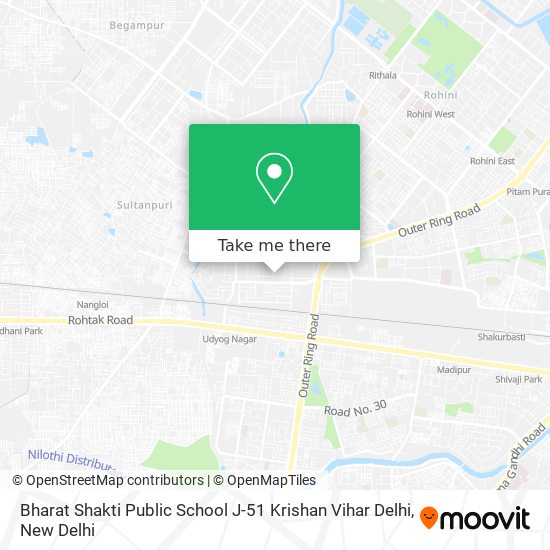 Bharat Shakti Public School J-51 Krishan Vihar Delhi map