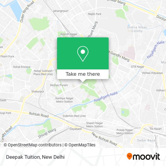 Deepak Tuition map