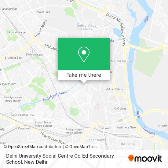 Delhi University Social Centre Co-Ed Secondary School map